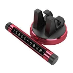 Car supplies concealed car number plate temporary parking sign car rotatable mobile phone holder