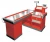 Import Cashier Counter Table Supermarket Checkout Counter With Conveyor Belt from China