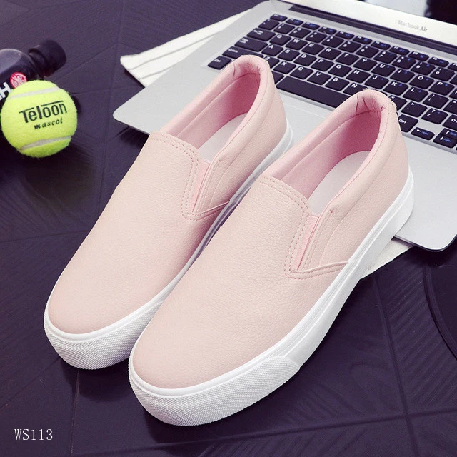 casual Microfiber Leather Womens Flats Spring Autumn Ladies Shoe Women Platform Slip On Loafers Shoes