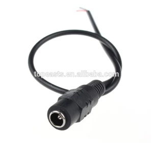 CCTV Security Camera DC Power Plug Pigtail Cable 5.5x2.1/2.5 Female Power Plug Pigtail Cable