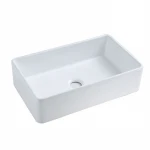 Ceramic kitchen sink ceramic farmhouse kitchen sink apron front kitchen farm sink for North America
