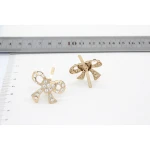 Cheap buckle rhinestone shoe accessories decoration supplies bow tie buckle shoe parts