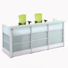Cheap counter design/office table/white reception desk