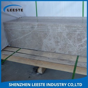 Cheap grey polished marble stair bullnose granite Floor tile