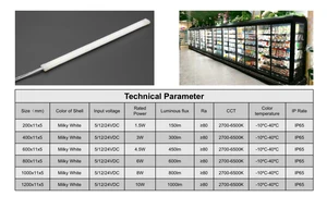 Cheap LED Refrigerator light with IP65 600mm 4.5W/12V