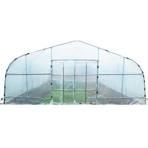 Cheap plasticSingle-Span Agricultural Greenhouses tunnel plastic greenhouse film agriculture plastic coated steel greenhouse