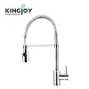 Cheap price watermark mixer tap long neck health faucet spring sprayer three way single handle pull-down kitchen faucet