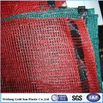 cheap raschel mesh bags vegetables net bags orange color size 50*65cm