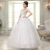 Import Cheap Stock Strapless Wedding Dresses Ruffled Plus Size Corset Bridal Gown with Lace-up back from China