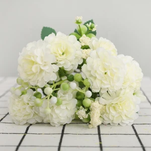 cheap wholesale  wedding flower backdrop 10 head daisy Birthday party artificial silk flowers bouquet