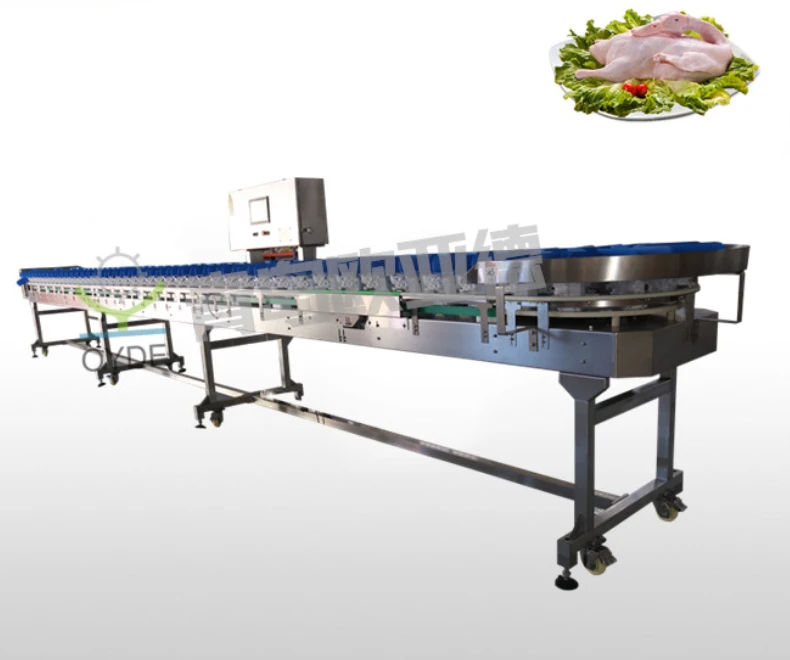 Chicken or duck automatic weight sorting machine 7 grades