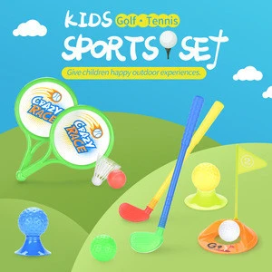 Children&#39;s Outdoor Sports Toys Golf Tennis Racket Set Children&#39;s Battle Game Toys