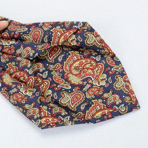 China 100% Natural printed necktie silk Seven Fold tie