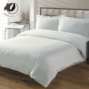 China Best Sale Bed Sheet White Hotel Jacquard Bed Product Hotel Linen 4 Pieces Duvet Cover