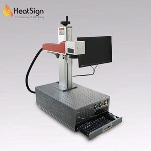 China Easy Use Small Metal Brick Qr Code Fiber Laser Engraving Machine, No consumables and No maintenance