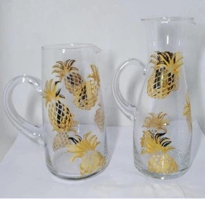 China manufacturer creative pineapple cup Juice Jar decanter