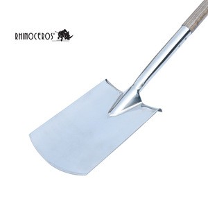 China manufacturer professional Metal Y grip Ash wood handle planting digging metal garden spade shovel