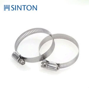 China supplier 304 stainless steel American type hose clamps for diesel engine