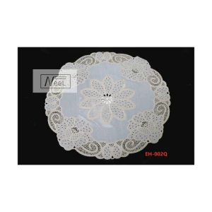 China Wholesale Ordinary Round Table Cloth Pvc Transparent Lace Round Table Mat Cloth