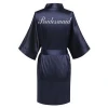 chinese bridal robe hotel Bathrobes for ladies embroidered logo WR1-0014