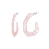 C&J Hot Sale 7 Colors Geometric C Transparent Acrylic Earrings Simple Colorful Resin Earrings