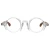 Import Classic Retro Unisex Gentleman Acetate Round Crystal White Wood Temple Spectacle Frames Eyeglasses from China