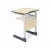 Import classroom college height adjustable study student table and chair set school furniture from China