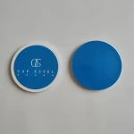 Coaster Office Hotel Engraved Silicone Rubber Coffee Drink Beer Costers Round Colorful Cup Coaster