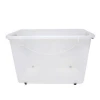 Color optional durable plastic storage box with open front