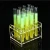 Import Colorimeter Tube Rack Acrylic Strong Test Tube Holder 9  12   18 Slots Suit for Tubes Less Than 2.1cm/0.83inch in Diameter from China