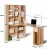 Import combination home computer study desk with bookshelf office table from China