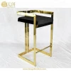Commercial Modern Furniture Brushed Chrome Gold Stainless Steel Bar Stool