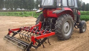 Compact tractor spring tines cultivator