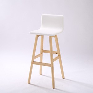 Competitive Price Most Popular Stylish Backrest Wooden Bar Stool