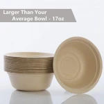 Compostable 500ml natural sugar cane Bagasse salad Bowl