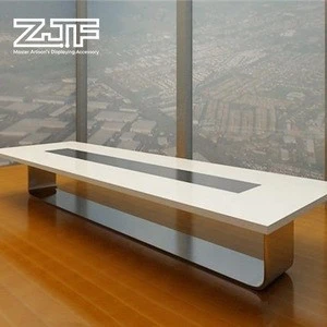 Conference room rectangle long modern meeting table 10 person conference table