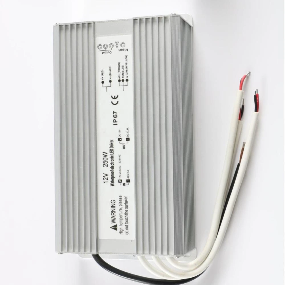 Constant Voltage LED Driver 250W 24V Waterproof IP67 Outdoor Power Supply 24V 250W Switching Power Supply with CE