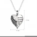 Coral Pet mini Urns memorials for dead people and pets ashes Stainless Steel Necklace  Keepsake stainless steel Jewelry