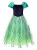 Import Costume Princess Anna Frozen Dress Girls Party Dresses with Crown from China