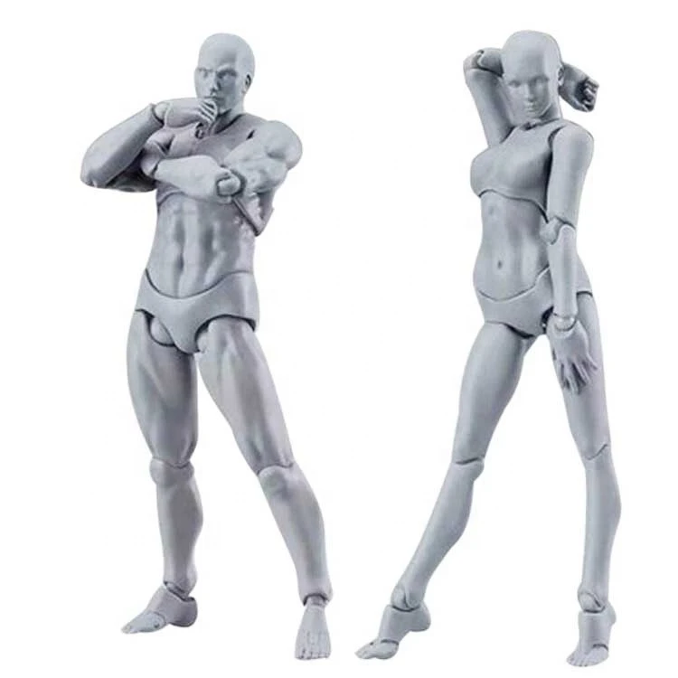 Custom 8inch Nude Body Plastic Figures ABS Action Figure Toys  Factory