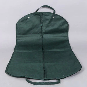 Custom Colorful Dustproof Foldable Coat Cover non woven garment suit bag