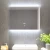 Import Custom Frameless Backlit Mirror Decorative Wall Lighted Bathroom Mirror with Clock from China
