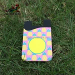 Custom Logo 3M Sticker Silicone Mobile Phone Card Holder Adhesive Cell Phone Credit Card Holder For Phones