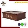 Custom Logo MDF Wooden Tea Bags Packaging Box