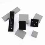 Buy With Sleeve And Satin Insert Texturing Cardboard Black Jewelry