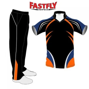 Custom made team logo and name cricket uniform  sublimation printing