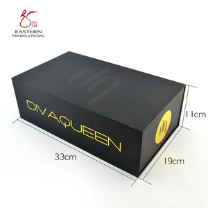 Custom Printed Luxury Cardboard Black Shoe Box