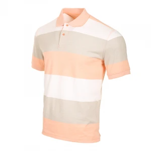 Custom Printing Mens Polo Shirts High Quality Striped Polo T-shirt