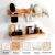 Import Custom RusticBathroom Vanity Caddy Wooden Blow Hair Dryer Curling Iron Hair Tool Organizer Storage Holder from China