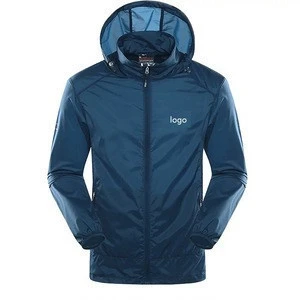 Custom UV Protection Sports Windbreaker Waterproof Suntan Proof Jacket